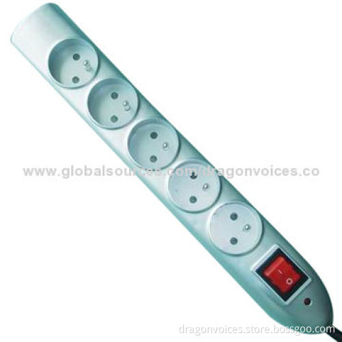 6-way Surge Protector with 2 USB Charger Ports, Coaxial Connector and RJ11 Connector, for Europe